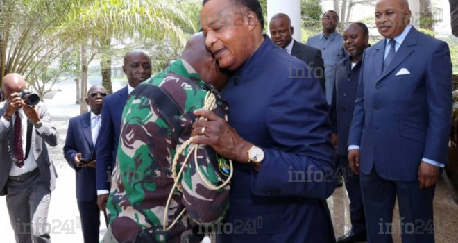 Brice Oligui Nguema très chaudement accueilli au Congo par Denis Sassou Nguesso